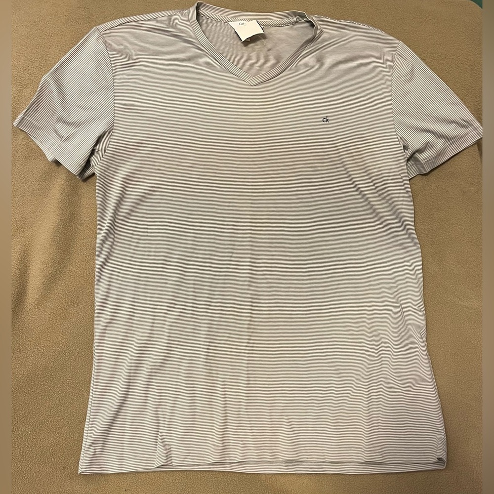 White shirt with stripes